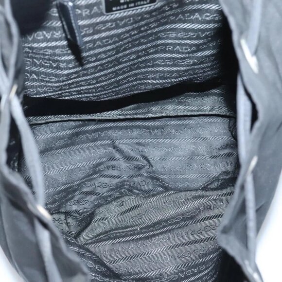 PRADA Backpack Nylon Black Silver Auth - Picture 8 of 16